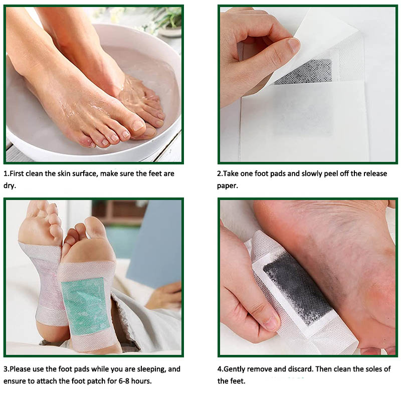 bamboo detox foot patch with adhesive is the best chinese natural foot detox pads