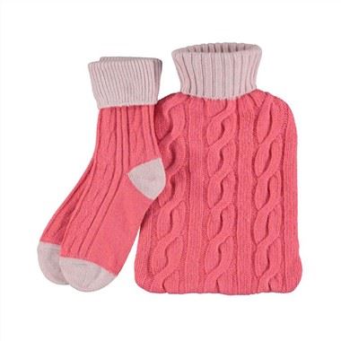 Chai Nước Nóng Dệt Kim Nắp Và Vớ